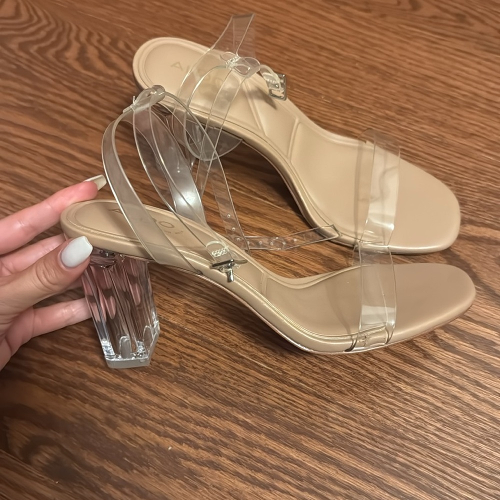 ALDO Women's Transparent Strap Sandals